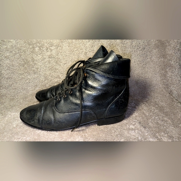 🔮 Vintage 🔮Maine Woods Leather Ankle Boot Whimsigoth Style Women's Size 7.5 - Picture 1 of 13